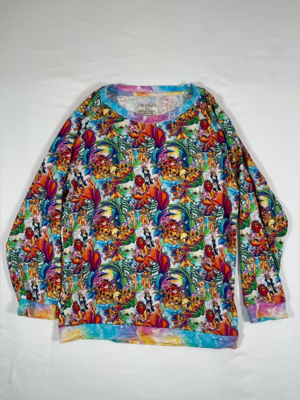 LITTLE LOVES CO Girls 8-10 Disney The Lion King Bamboo Viscose Long Sleeve